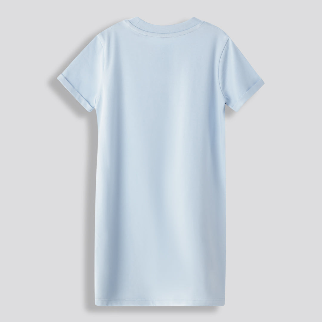 Girls T-Shirt Dress Aqua