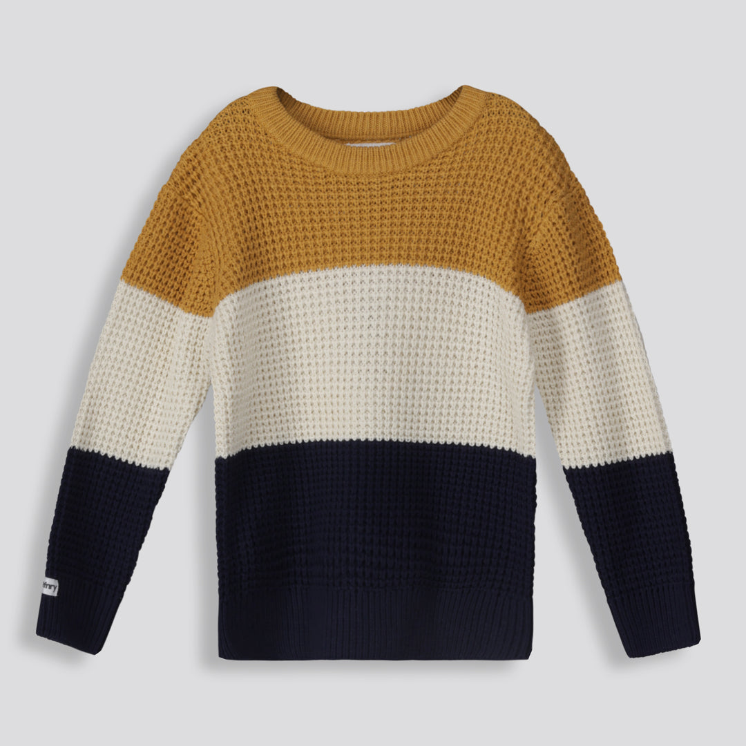 Boys Crewneck Jumper Ochre