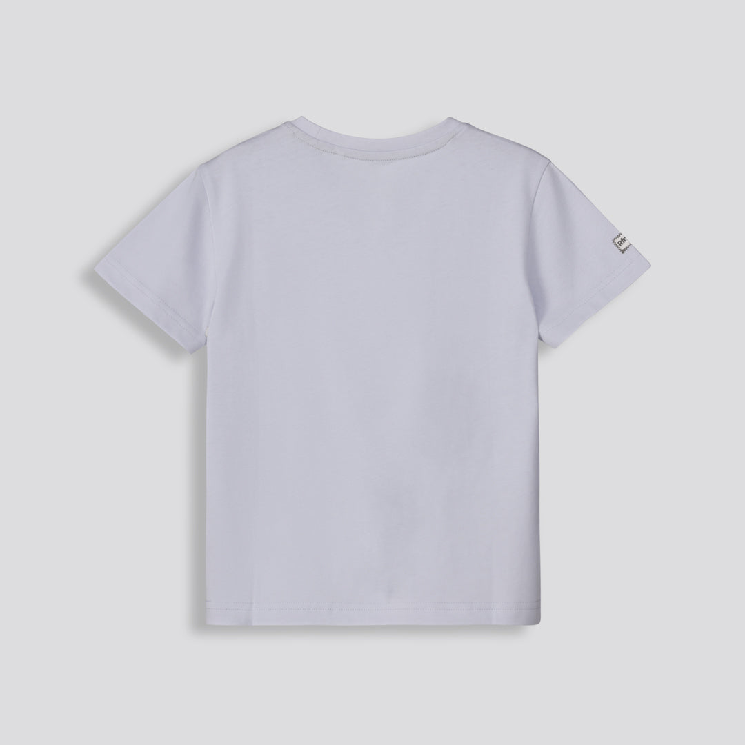 Boys Branded Tee Light Blue