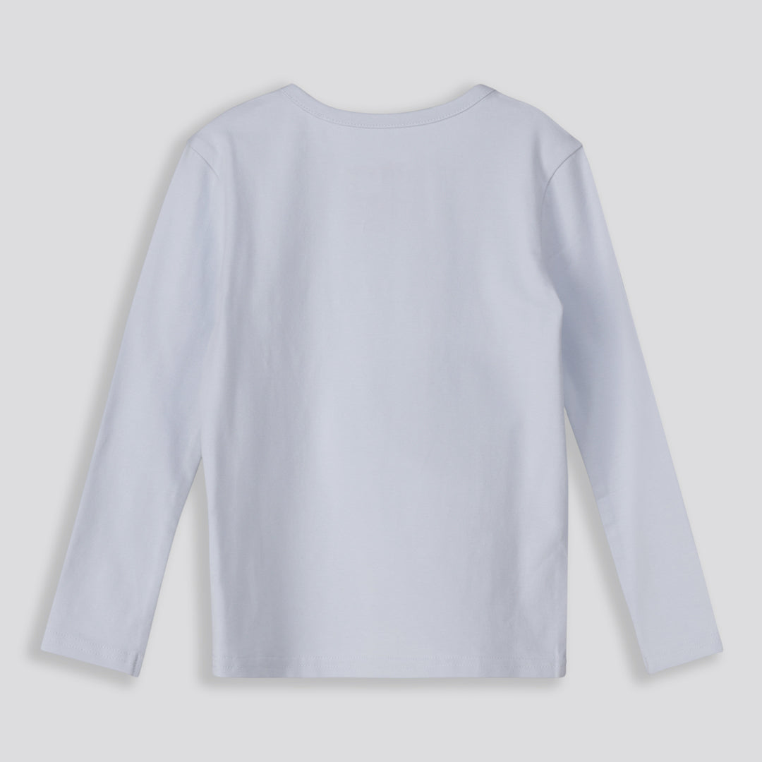 Girls Long Sleeve Tee Light Blue