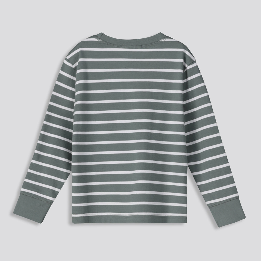 Boys Striped Long Sleeve Fatigue