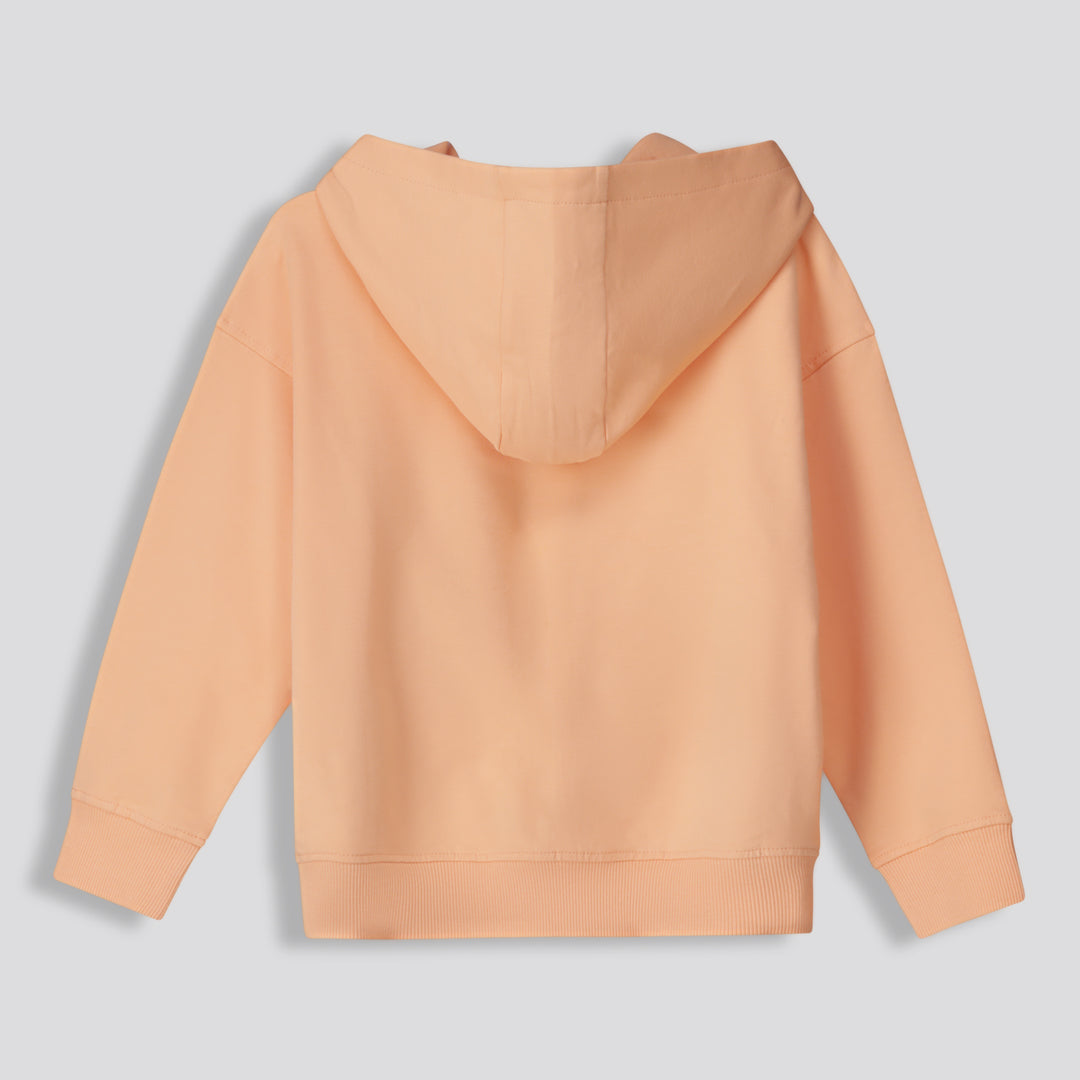 Girls Statement Hoodie Orange