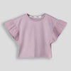 Girls Flutter Sleeve Tee Lilac