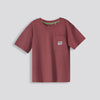 Boys Oversized Tee Burgundy