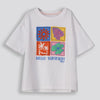 Girls Oversize Tee Optic White