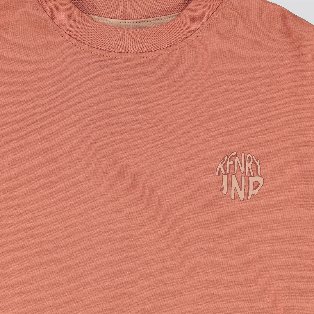 Girls Cropped Tee Rust