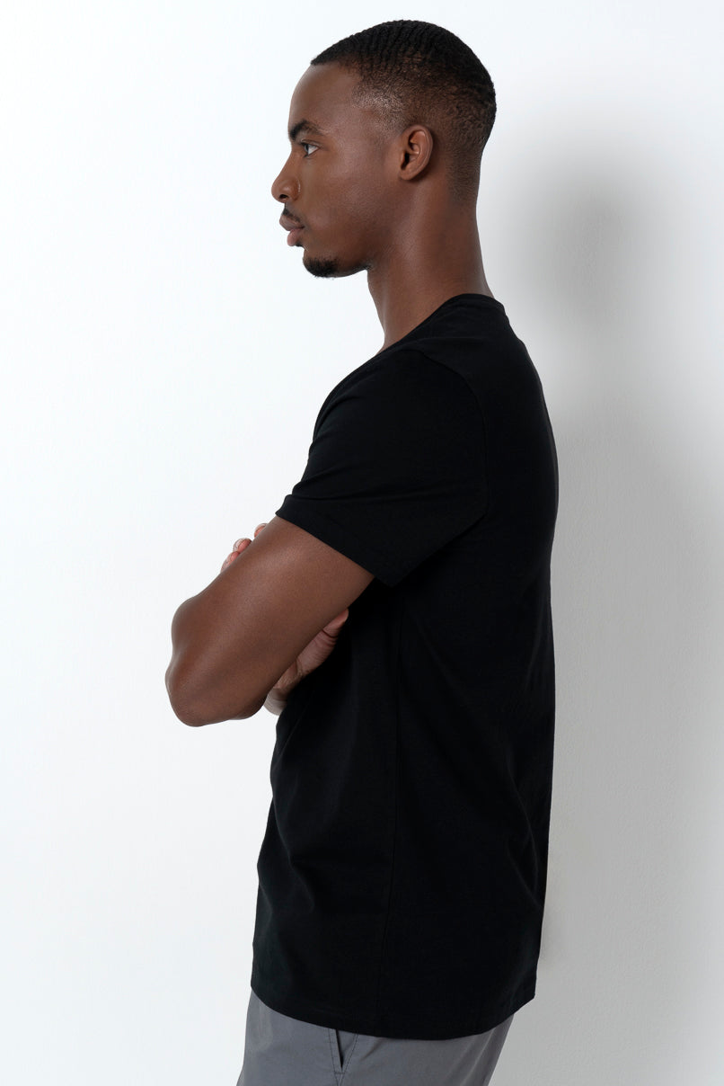 V-Neck T-Shirt Black