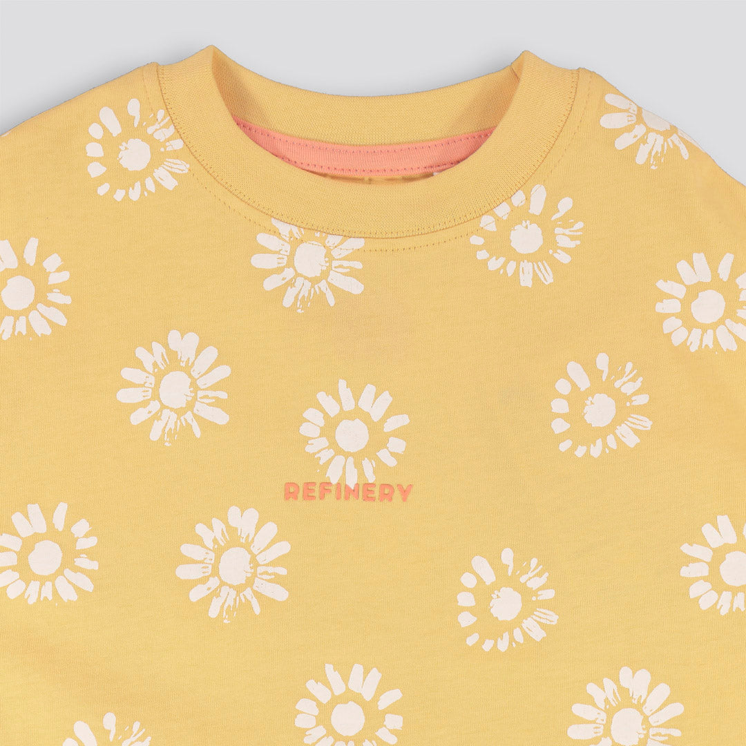 Kids Printed Tee Yellow