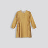 Girls Flare Dress Ochre