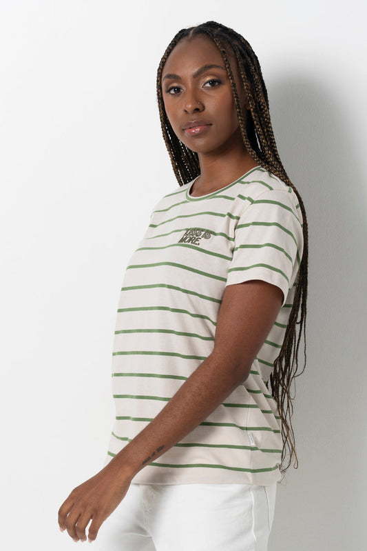 Stripe T-Shirt Stone
