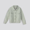 Girls Twill Jacket Green