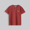 Boys Henley Tee Rust