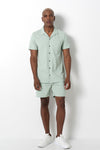 Textured Knit Pull On Shorts