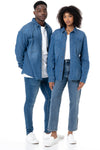 Unisex Denim Shirt Mid Wash
