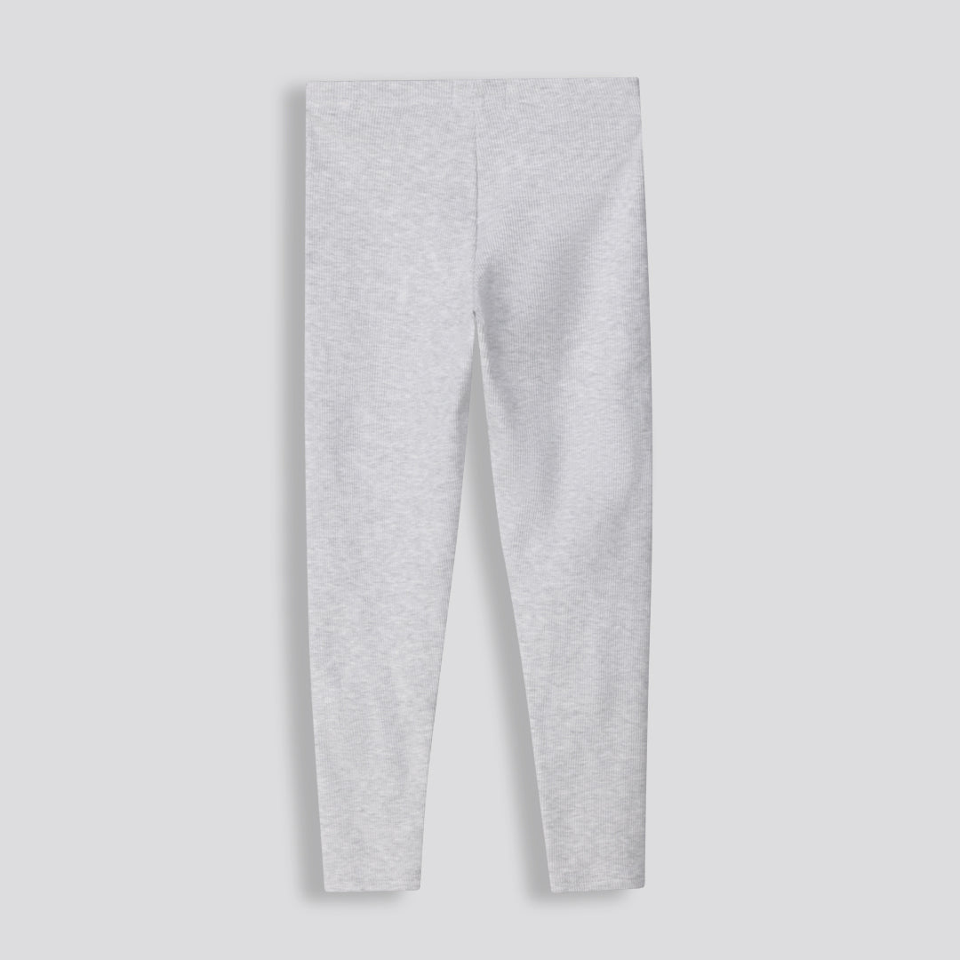 Girls Ribbed Leggings Ice Mel