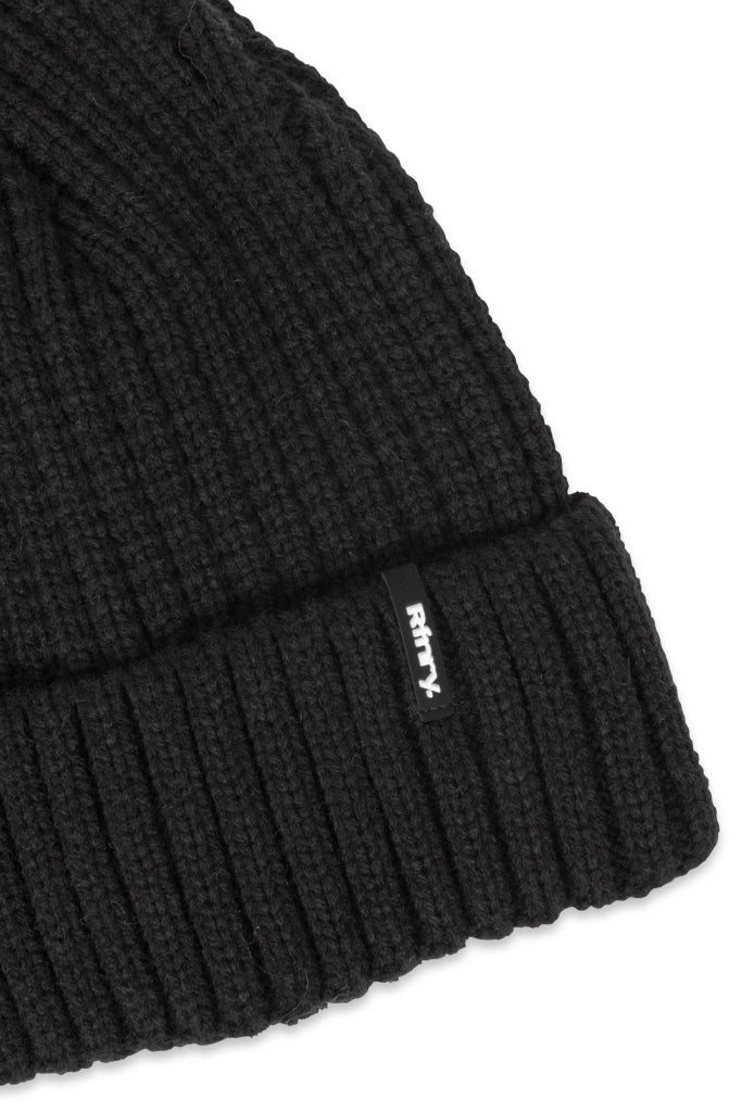 Ribbed Beanie Black