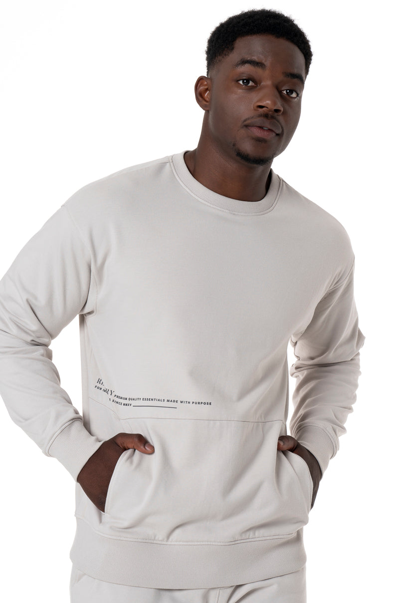Unisex Sweat Top Grey