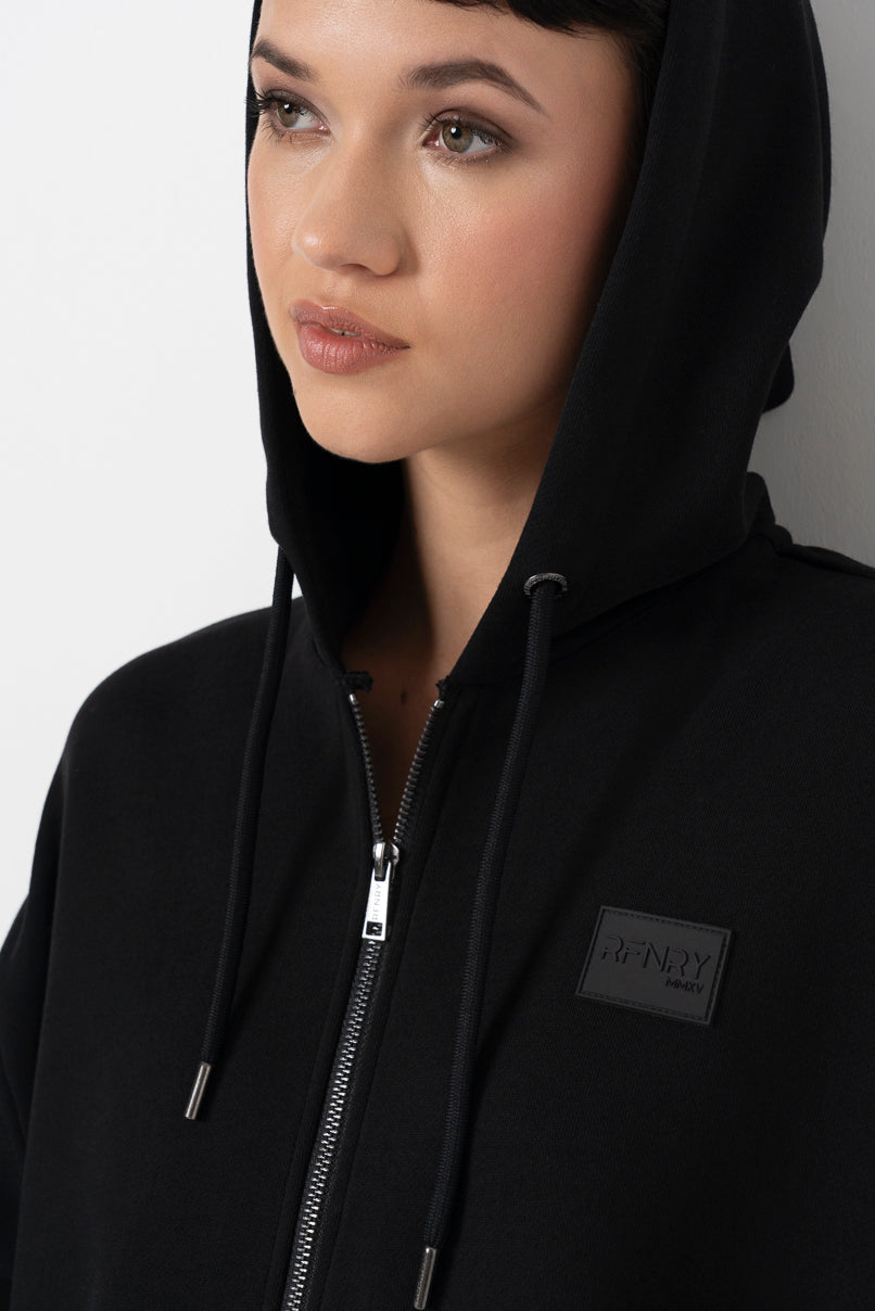 Premium Zip Up Hoodie Black