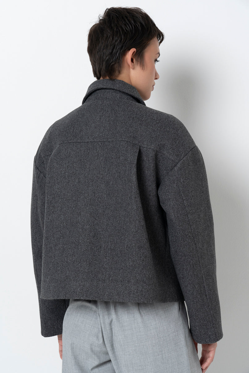 Melton Jacket Charcoal