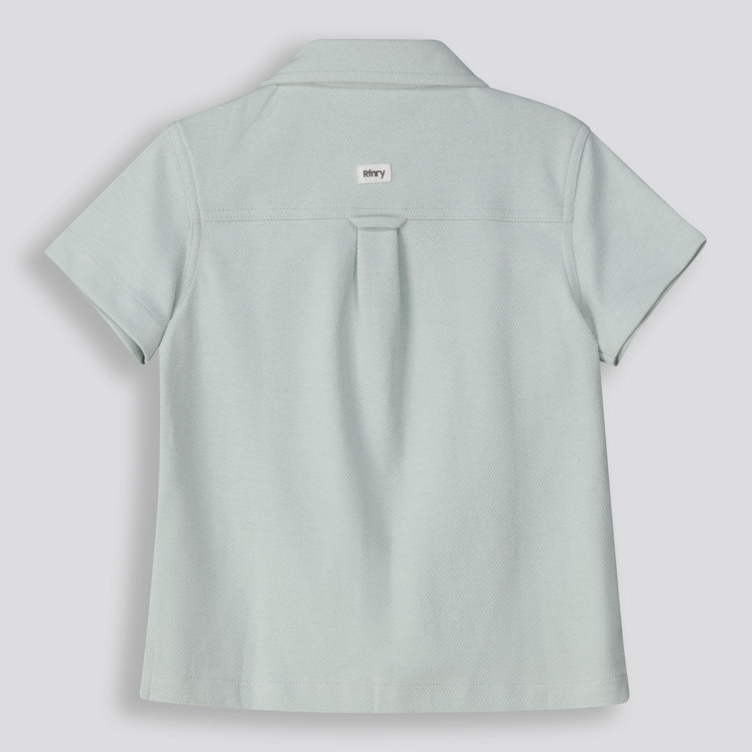 Boys Textured Shirt Sage