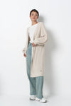Long Knit Cardigan Nude