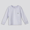 Boys Striped Long Sleeve Light Blue
