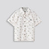 Boys Printed Shirt Off White