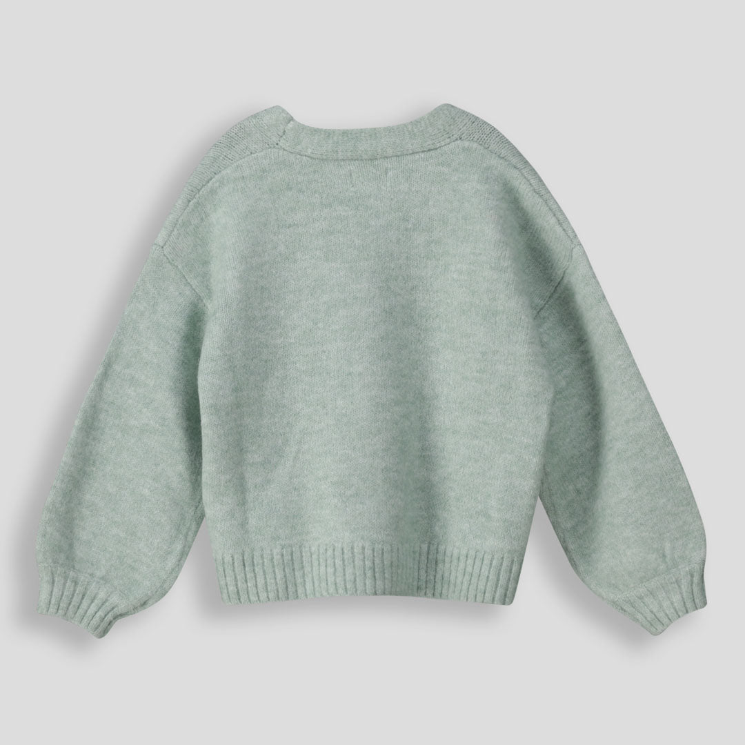 Girls Cardigan Sage
