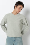 Basket Weave Jumper Sage
