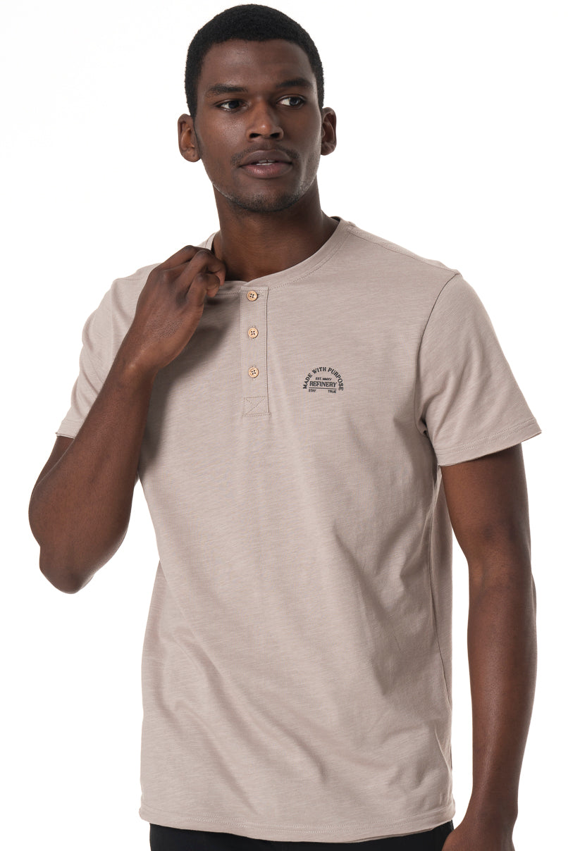 Henley T-Shirt Biscuit