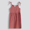 Girls Short Fit And Flare Dress Dirty Pink