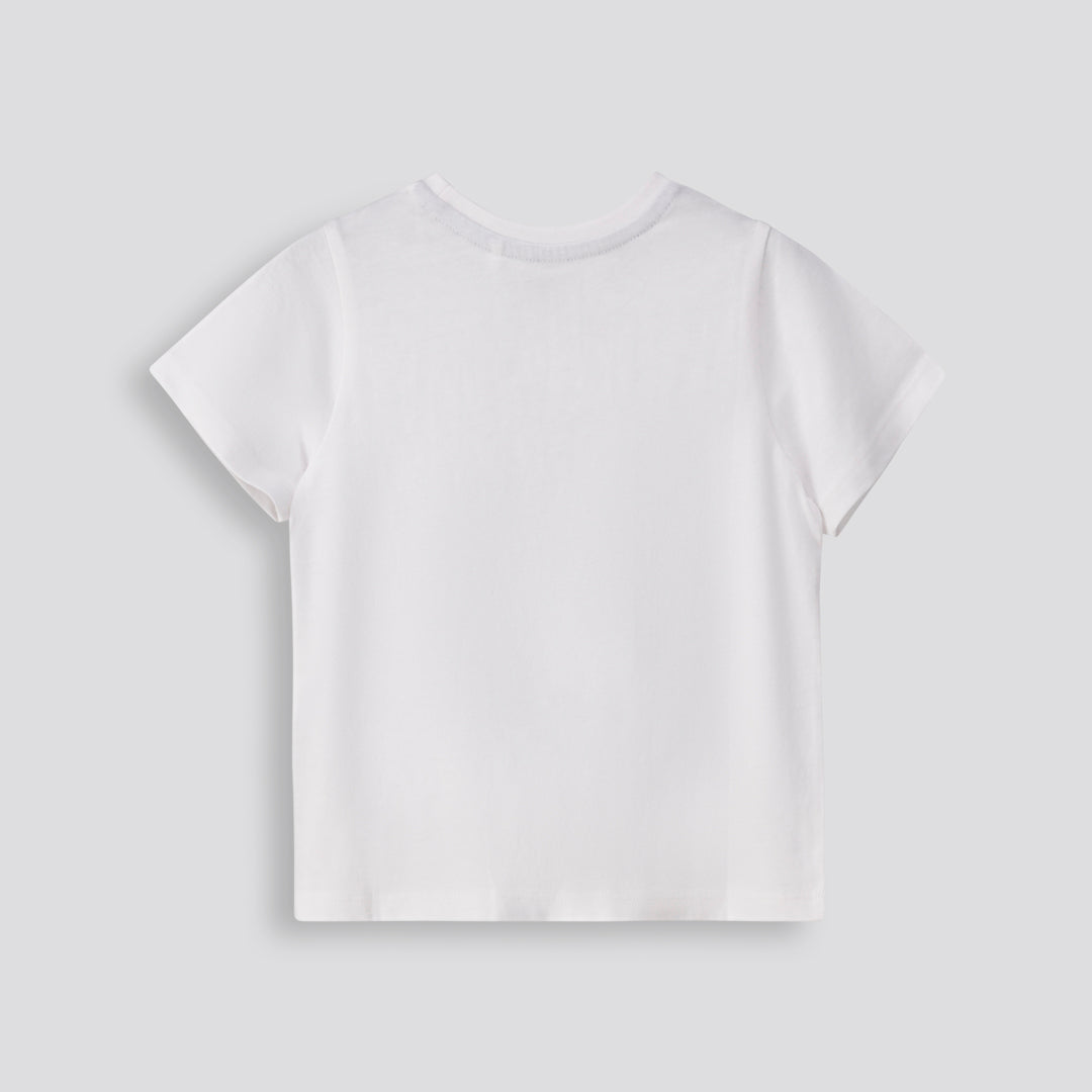 Kids Statement Tee Optic White