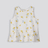 Girls Peplum Tank Top Milk
