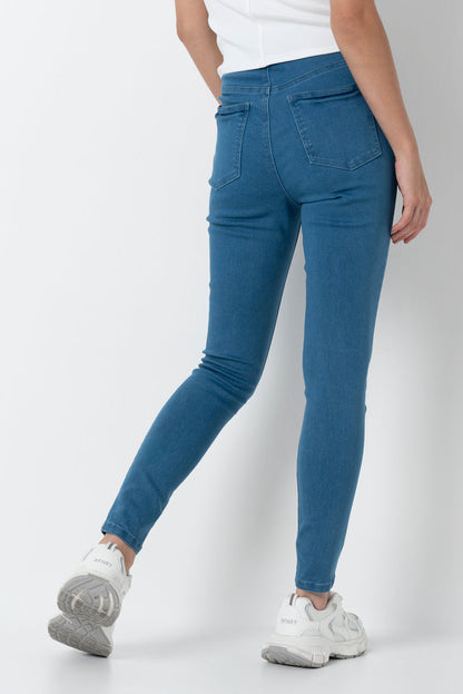 Rf09 Hi Waist Skinny Jean Mid Wash