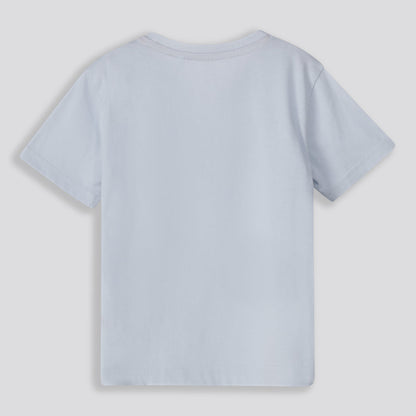 Boys Branded Tee Light Blue