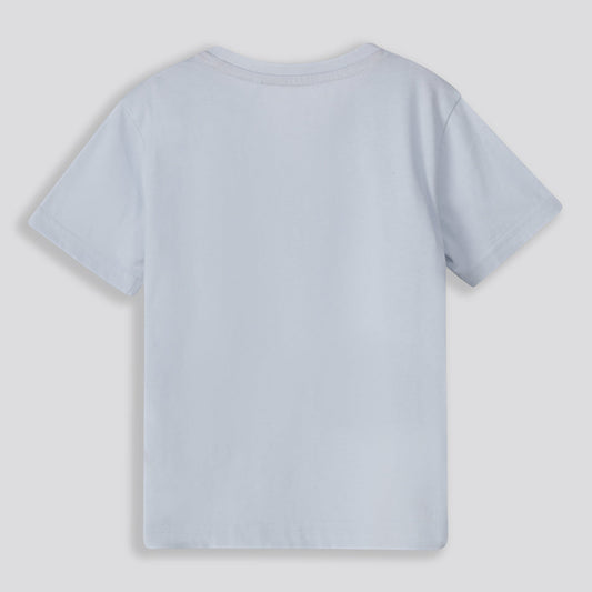 Boys Branded Tee Light Blue