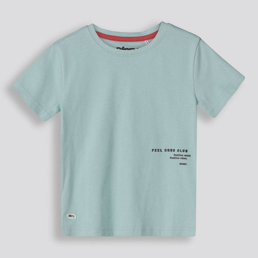Boys Branded Tee Sage
