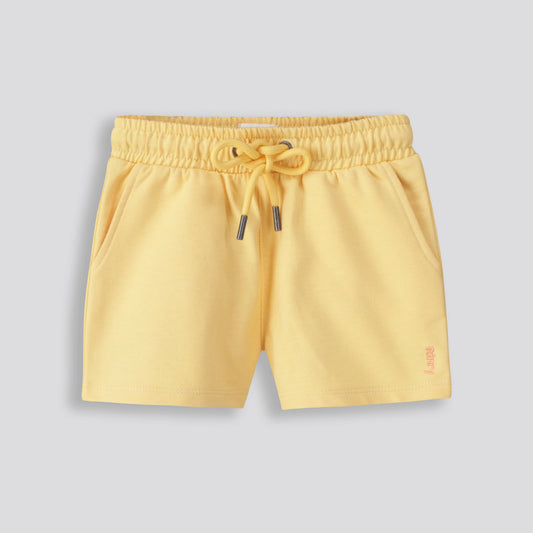 Girls Fleece Shorts Yellow