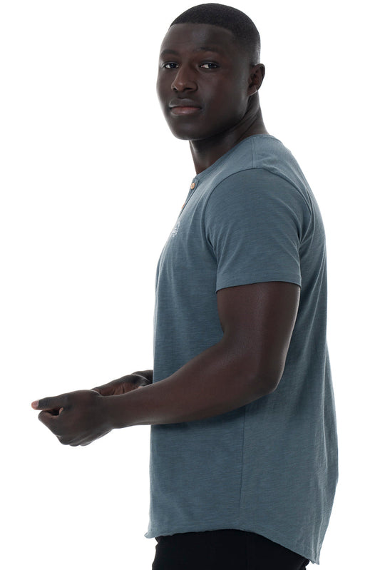Henley T-Shirt Blue