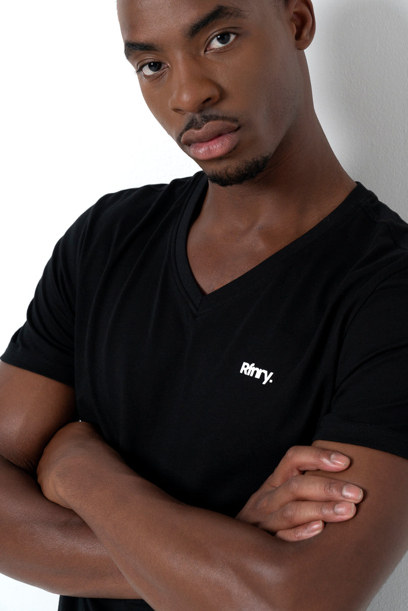V-Neck T-Shirt Black