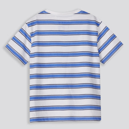 Boys Striped Tee Blue