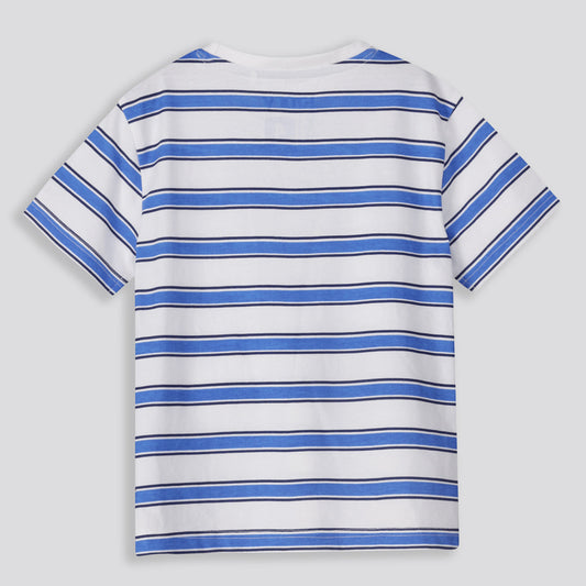 Boys Striped Tee Blue