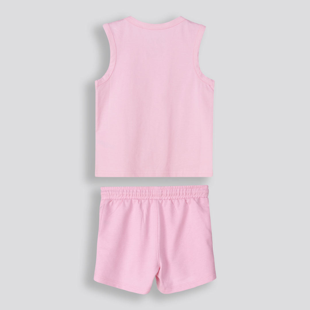Girls Track Shorts Pink