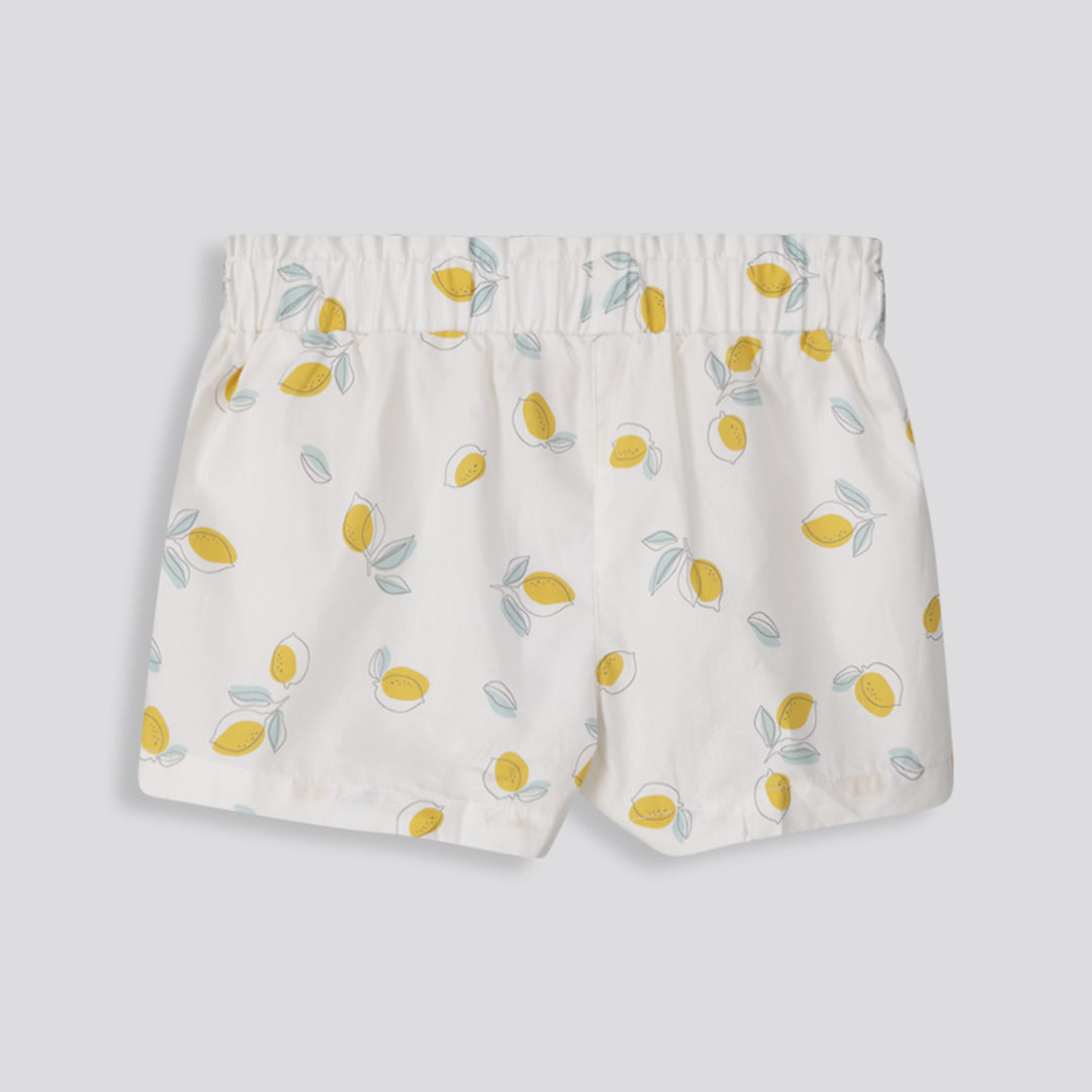 Girls Pleated Shorts Milk