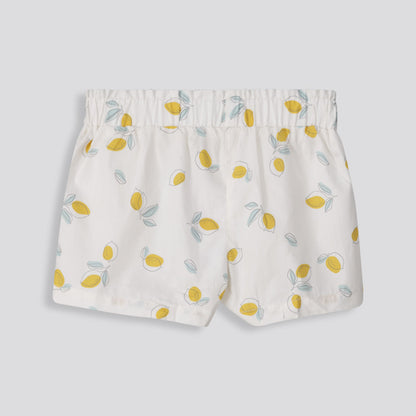 Girls Pleated Shorts Milk