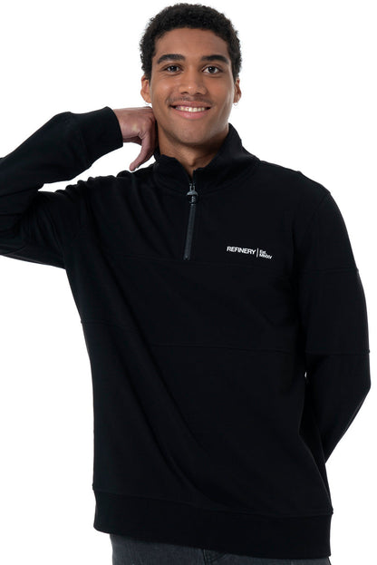 Quarter Zip Sweatshirt Black