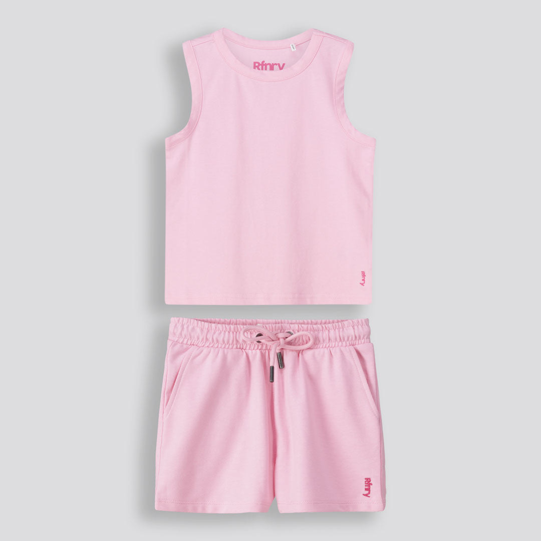 Girls Track Shorts Pink