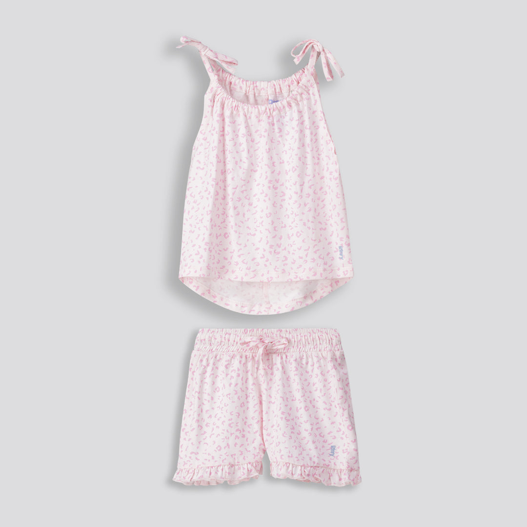 Girls Frill Edge Shorts Light Pink