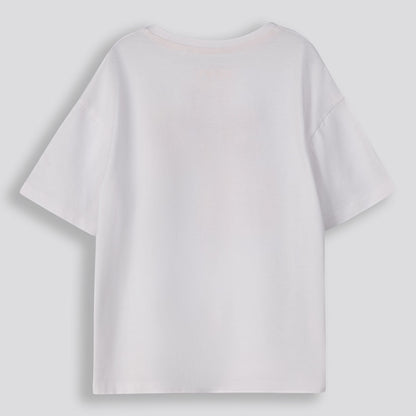 Girls Oversize Tee Optic White