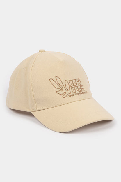Linen Blend Cap Natural